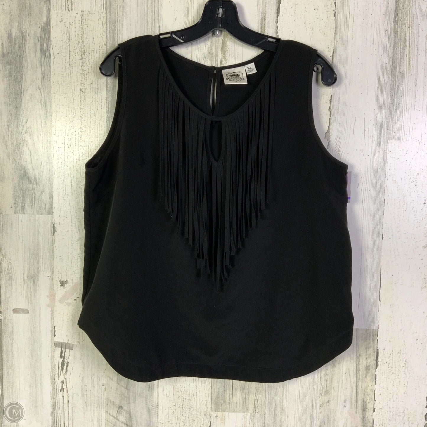 Top Sleeveless By Clothes Mentor In Black, Size: Xl