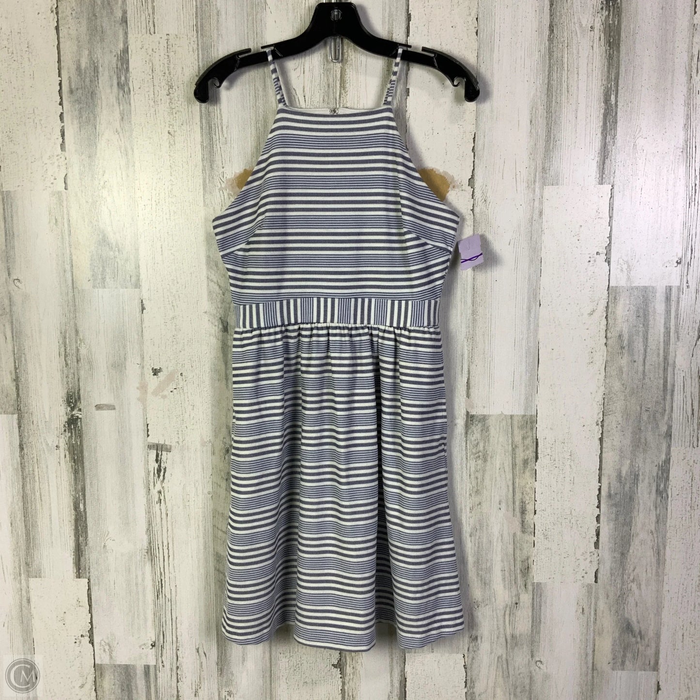 Dress Casual Short By Banana Republic In Blue & White, Size: S