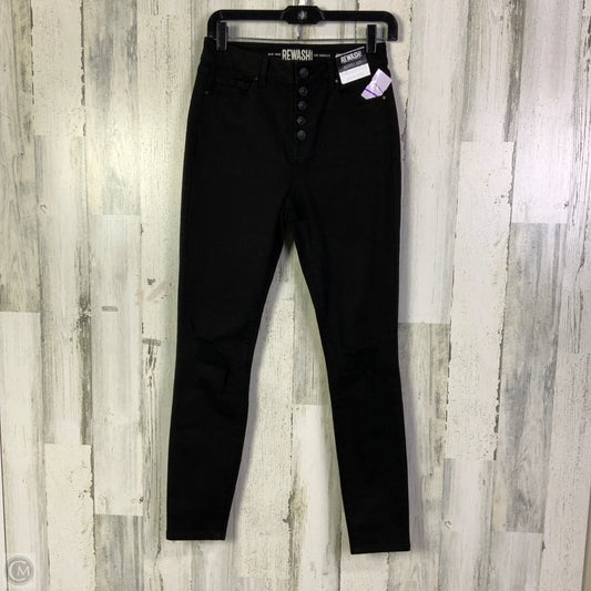 Jeans Skinny By Rewash In Black, Size: 4