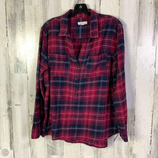 Top Long Sleeve By Beachlunchlounge In Red, Size: L