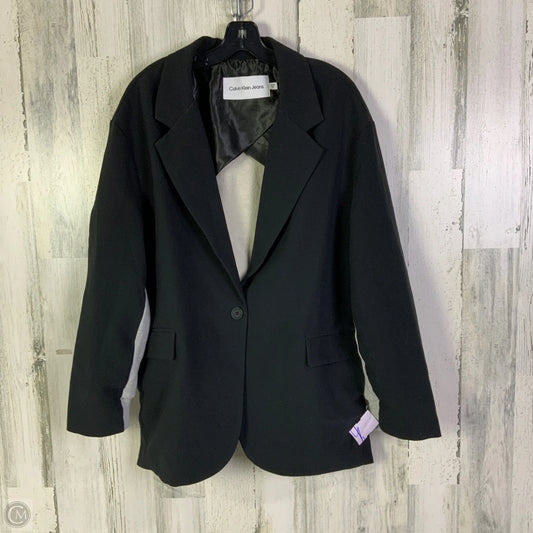 Blazer By Calvin Klein In Black & Grey, Size: Xl
