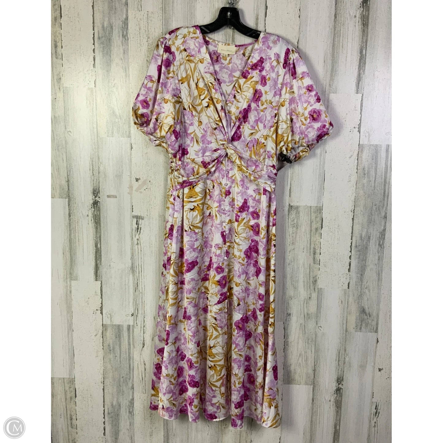 Dress Party Long By Melloday In Pink & White, Size: L