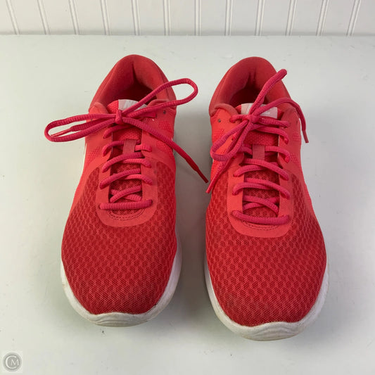Shoes Athletic By Nike In Coral, Size: 10