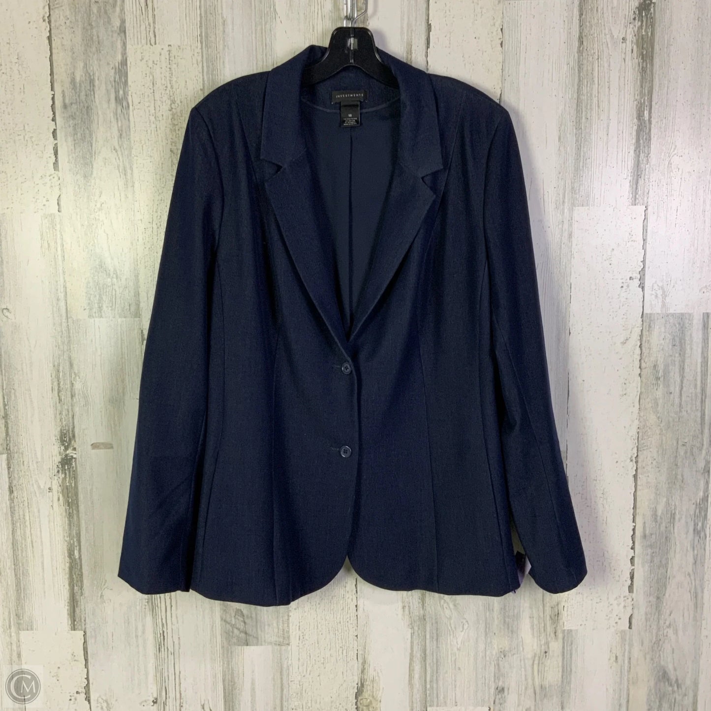 Blazer By Investments In Navy, Size: 1x