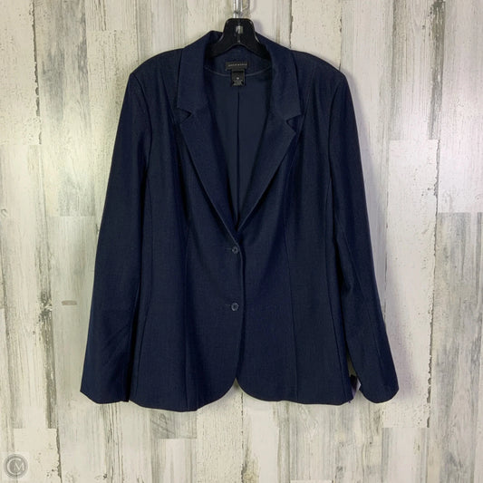 Blazer By Investments In Navy, Size: 1x