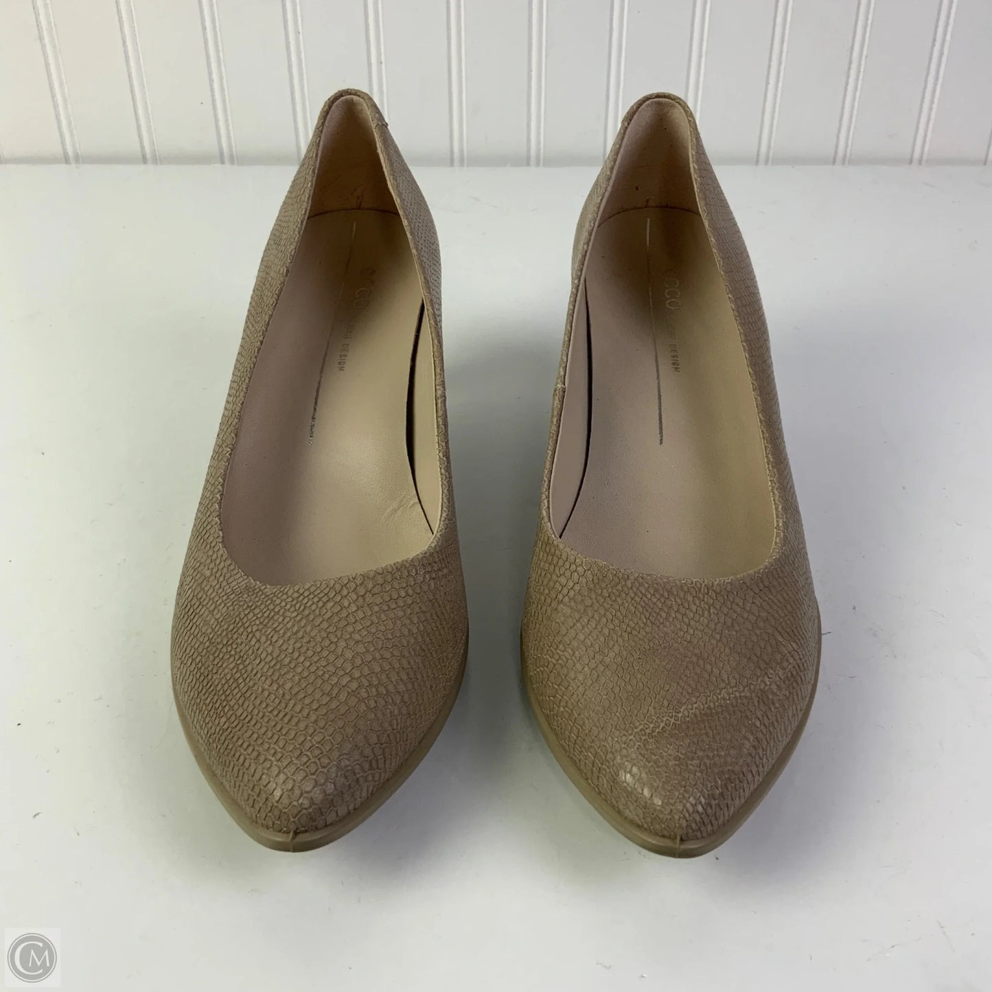 Shoes Heels Kitten By Ecco In Beige, Size: 10