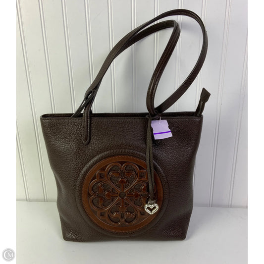 Handbag Leather By Brighton, Size: Large