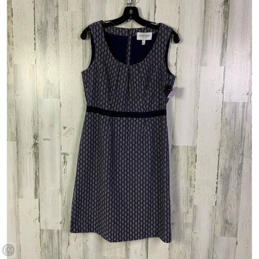 Dress Work By Elizabeth Mckay In Blue & White, Size: 6