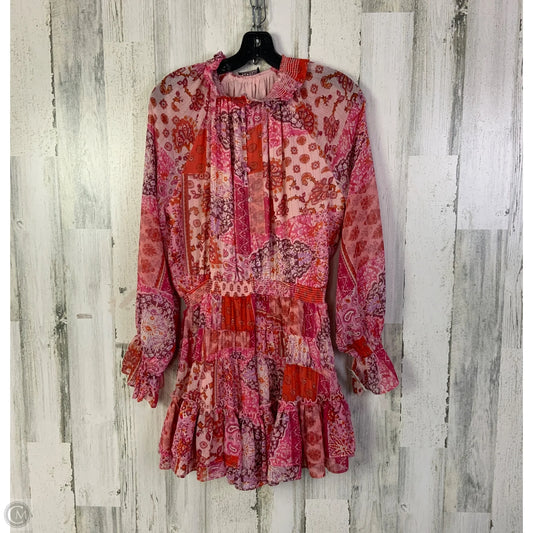 Dress Casual Short By Fate In Pink & Red, Size: M