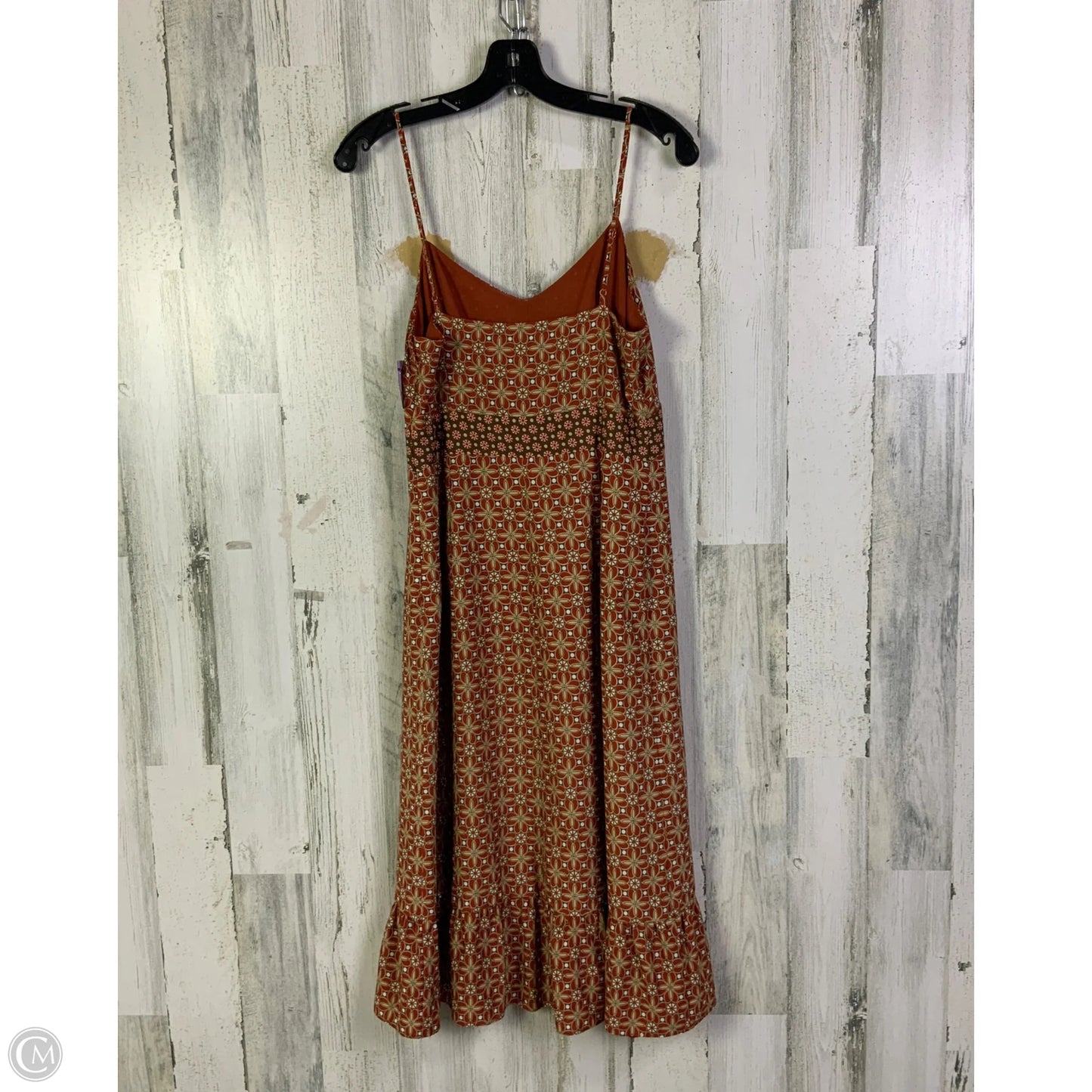 Dress Casual Midi By Loft In Orange, Size: S