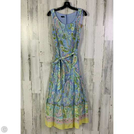 Dress Casual Maxi By Talbots In Blue & Green, Size: S