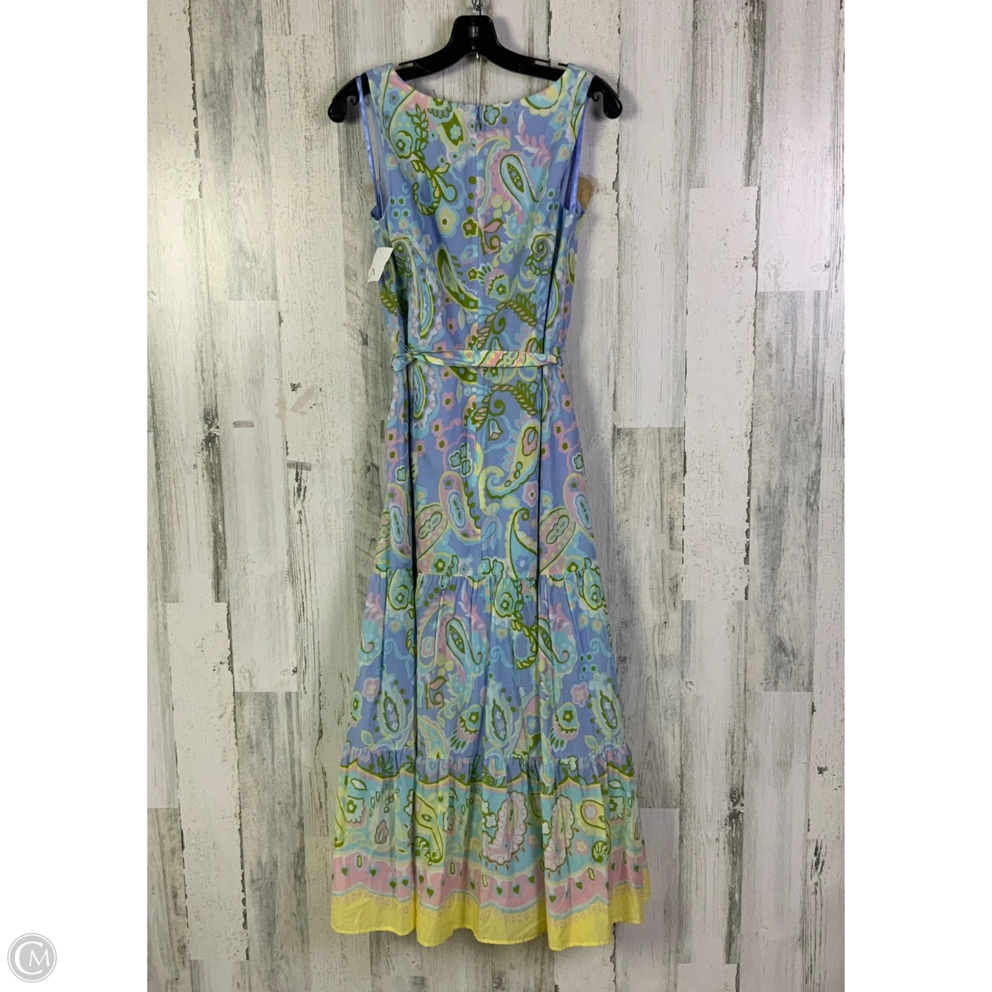 Dress Casual Maxi By Talbots In Blue & Green, Size: S