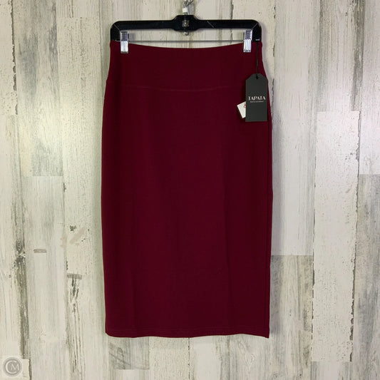 Skirt Midi By Clothes Mentor In Maroon, Size: 8