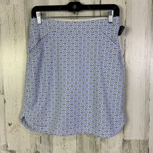 Athletic Skort By Peter Millar In Blue & White, Size: Xs