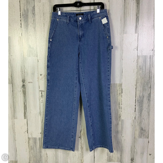 Jeans Wide Leg By Banana Republic In Blue Denim, Size: 4
