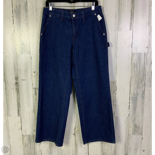 Jeans Wide Leg By Banana Republic In Blue Denim, Size: 6