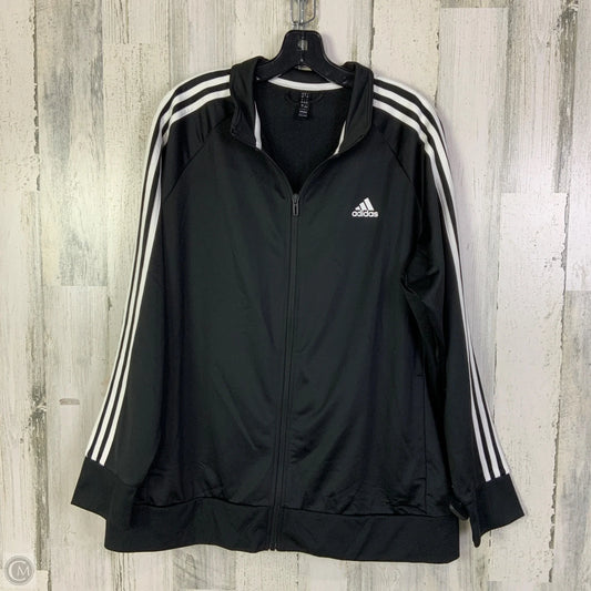 Athletic Pants 2pc By Adidas In Black & White, Size: 2x