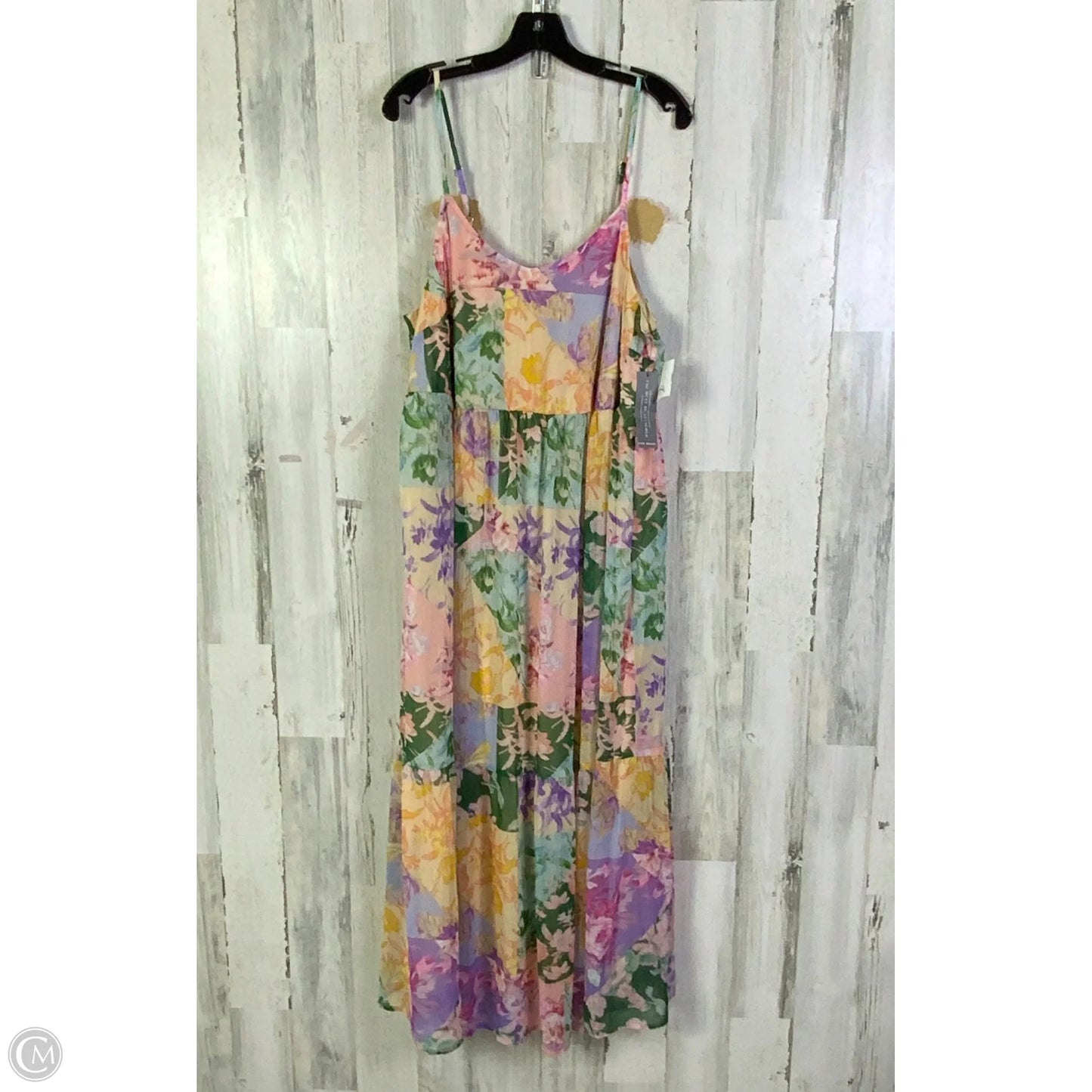 Dress Casual Maxi By Lane Bryant In Blue & Pink, Size: L