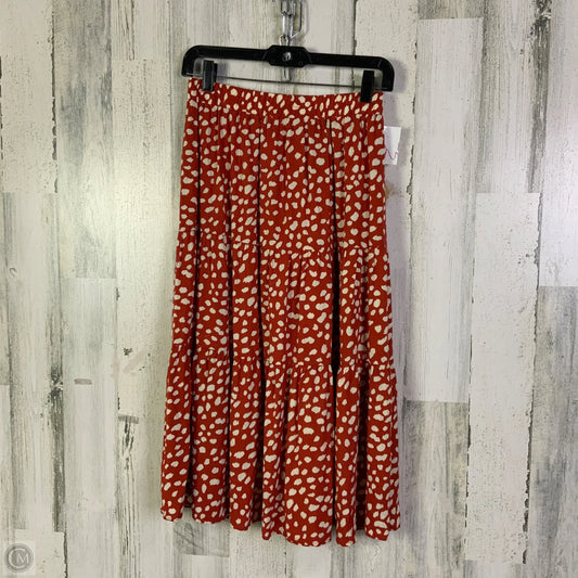 Skirt Midi By Cmf In Orange, Size: 4