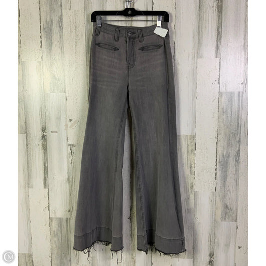 Jeans Flared By Rock & Roll In Grey Denim, Size: 4l