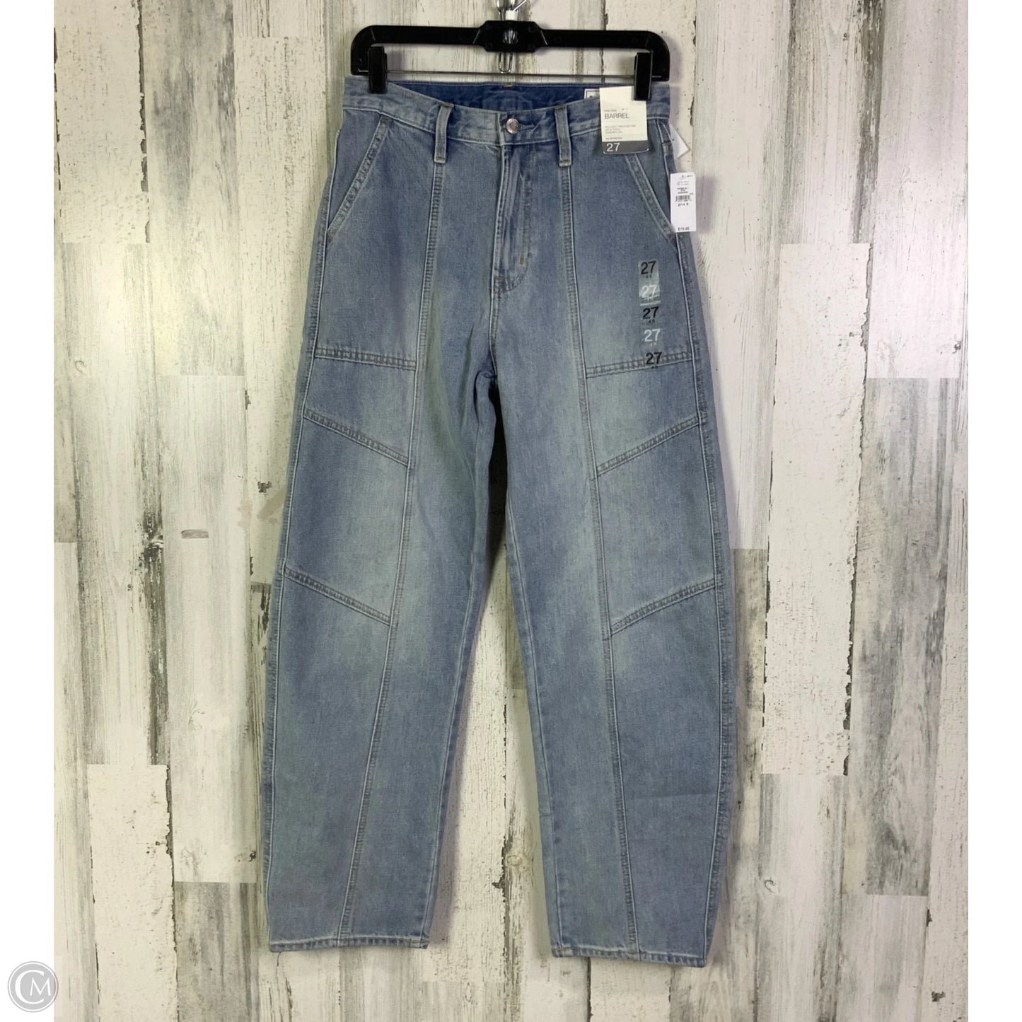 Jeans Wide Leg By Gap In Blue Denim, Size: 4