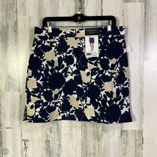 Skort By Rafaella In Blue & Tan, Size: 12