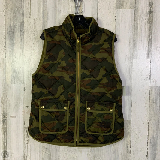 Vest Puffer & Quilted By J. Crew In Camouflage Print, Size: Xl
