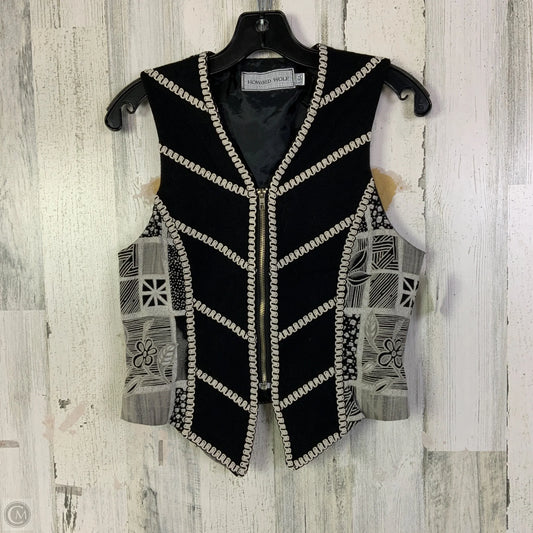 Vest Other By Clothes Mentor In Black & Grey, Size: S