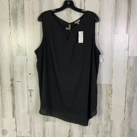 Blouse Sleeveless By Avenue In Black, Size: 1x