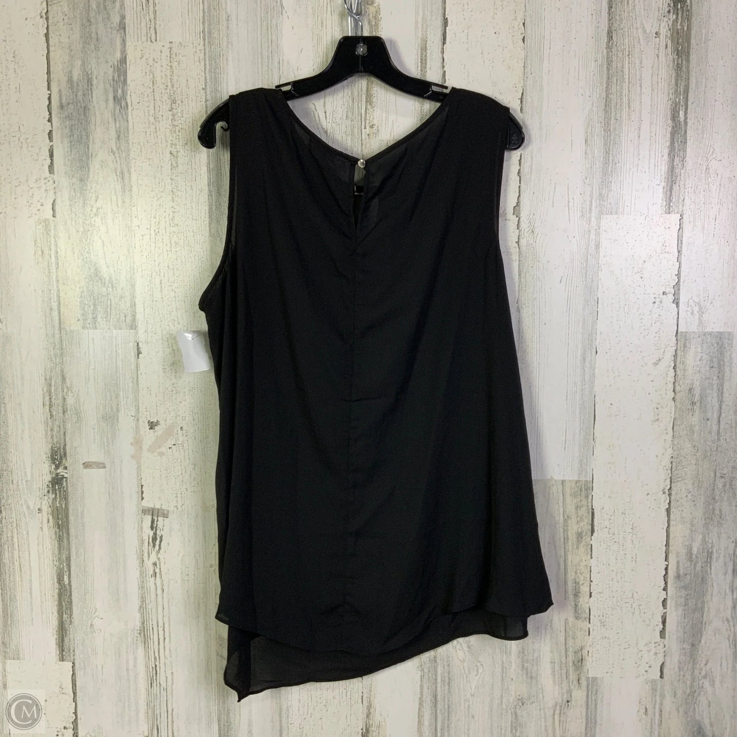 Blouse Sleeveless By Avenue In Black, Size: 1x