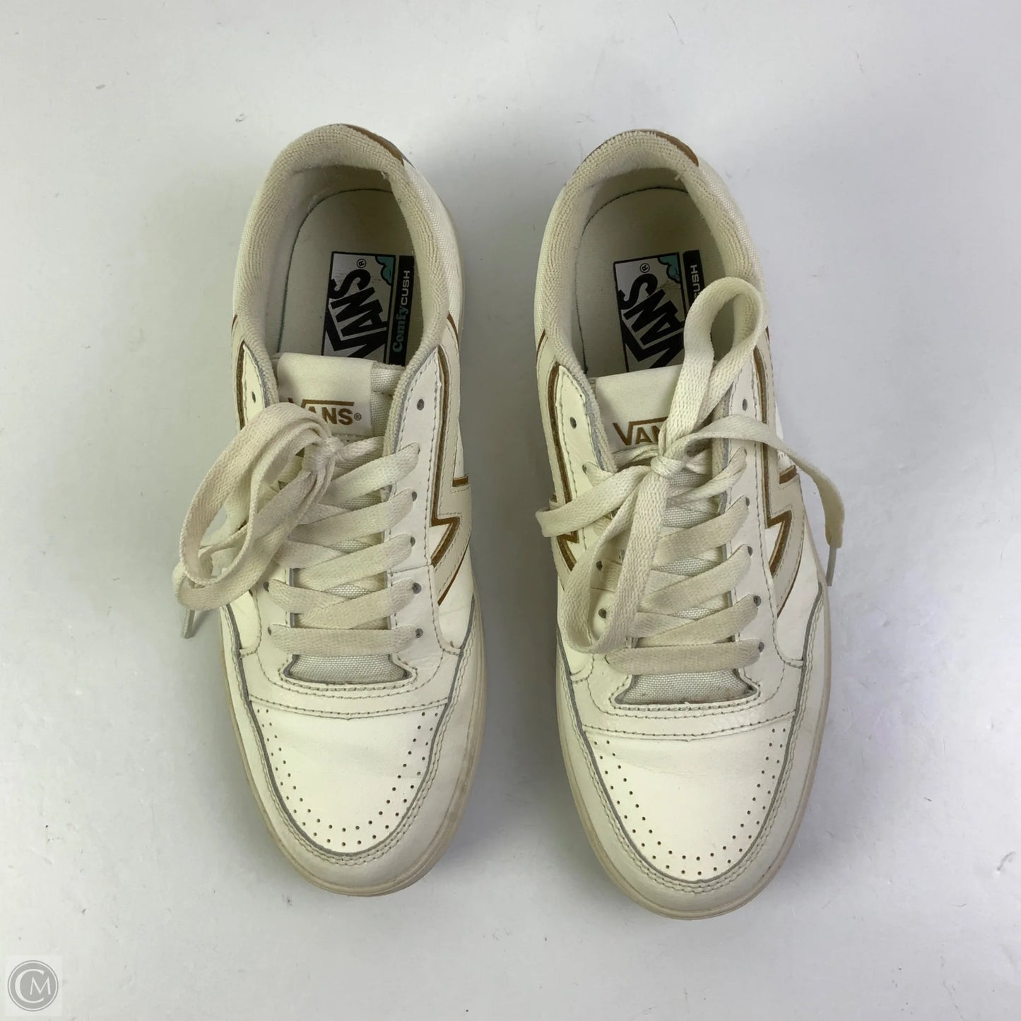 Shoes Sneakers By Vans In Cream, Size: 10