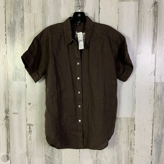 Top Short Sleeve By J. Crew In Brown, Size: Xs