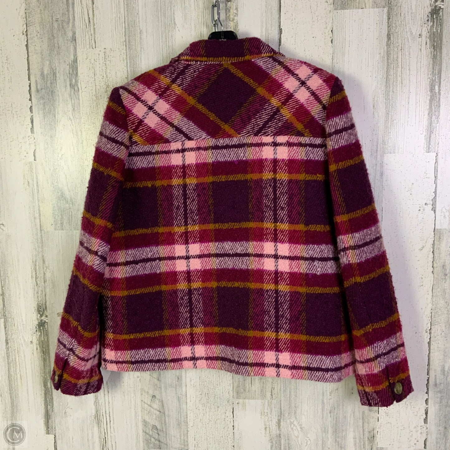 Coat Peacoat By Sundance In Maroon, Size: L
