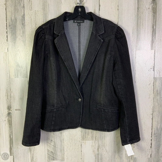 Blazer By Inc In Black Denim, Size: Xl