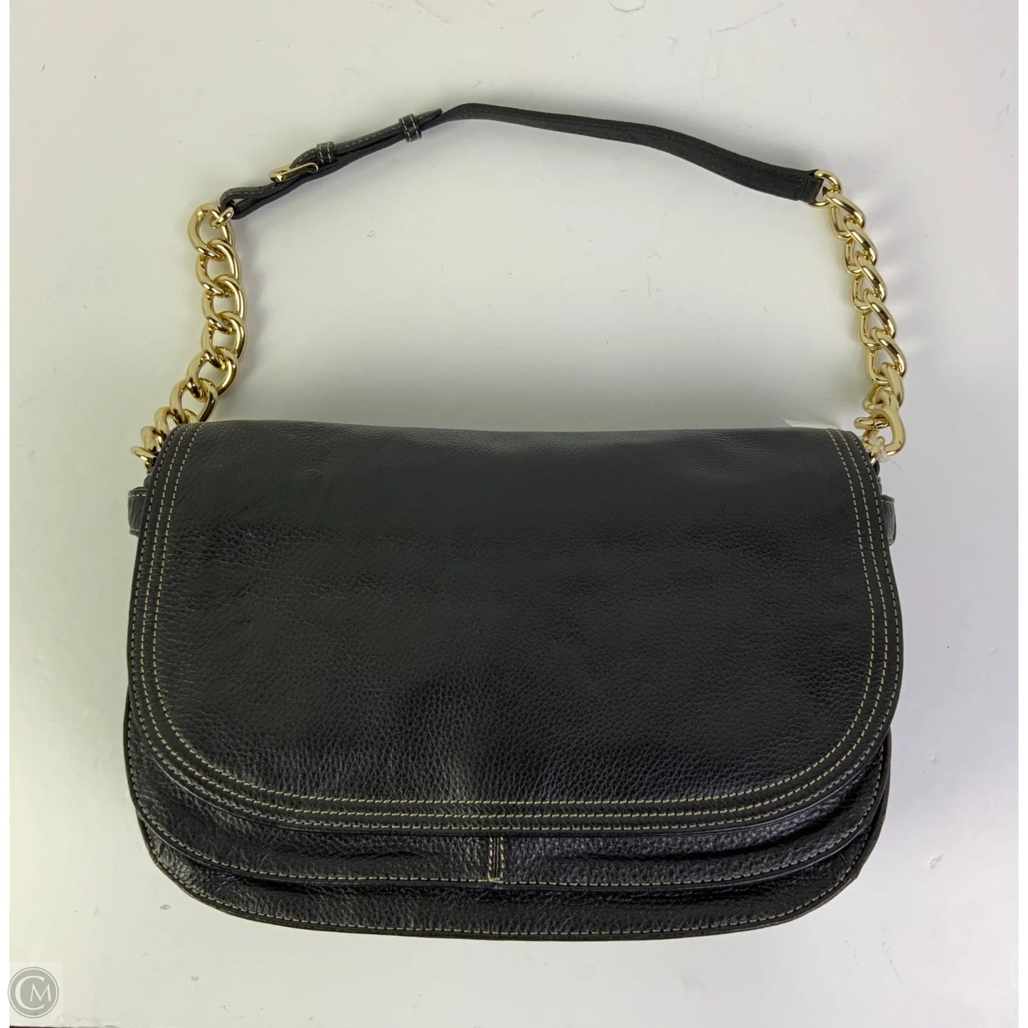 Handbag Leather By Isaac Mizrahi Live Qvc, Size: Medium