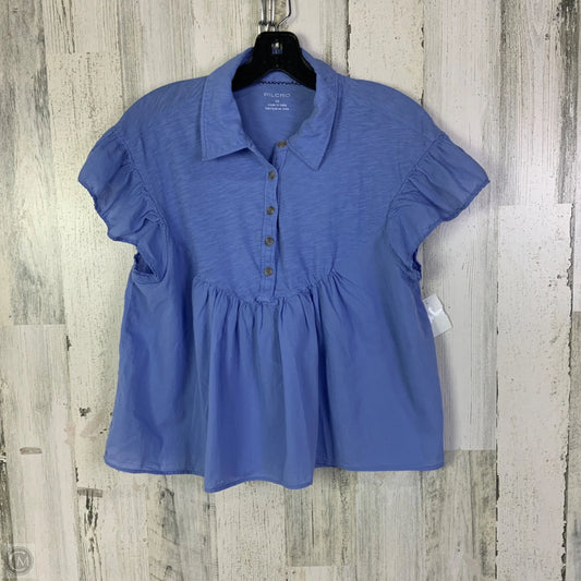 Top Short Sleeve By Pilcro In Blue, Size: Xs