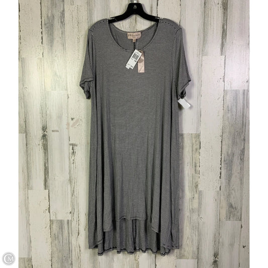 Dress Casual Midi By Philosophy In Black & White, Size: 1x
