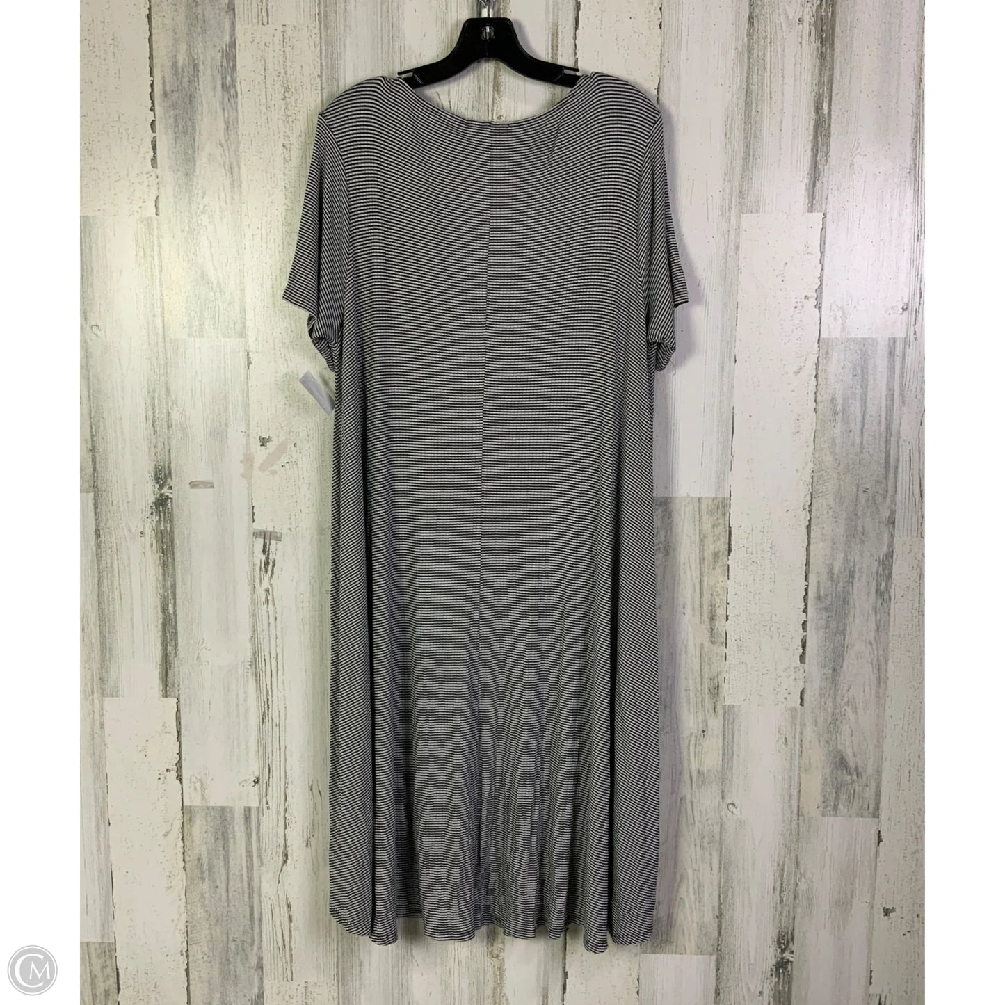 Dress Casual Midi By Philosophy In Black & White, Size: 1x