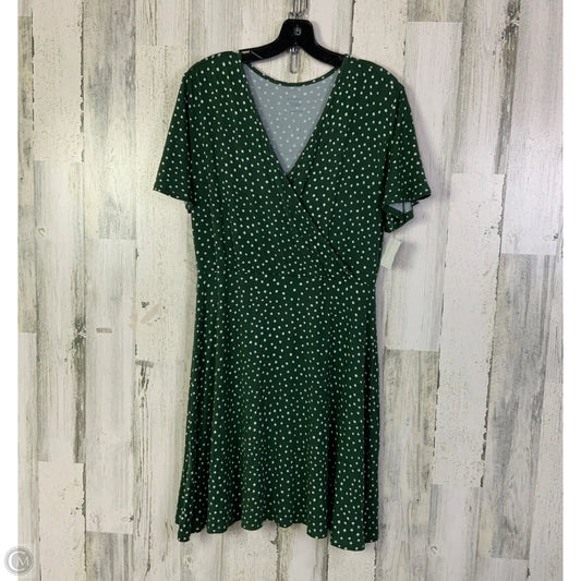 Dress Work By Hawthorn In Green & White, Size: L