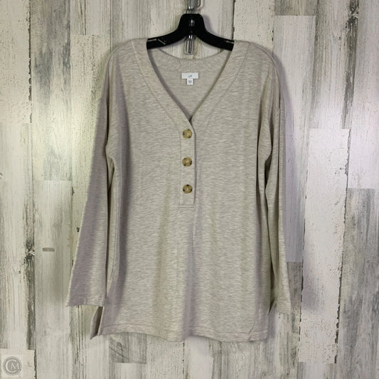 Sweatshirt Crewneck By J. Jill In Tan, Size: M