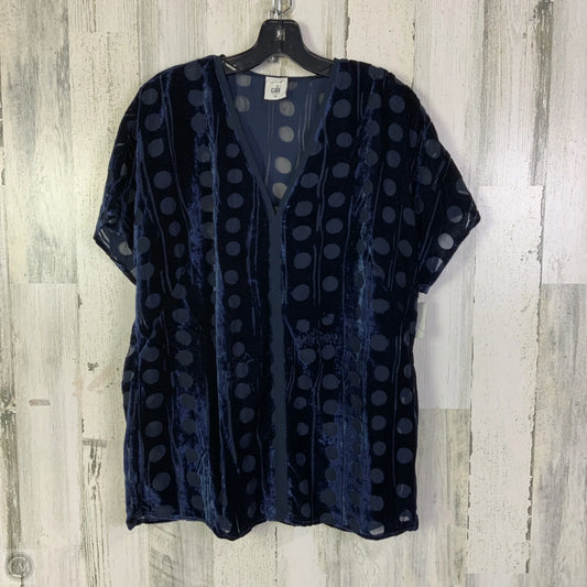 Top Short Sleeve By Cabi In Navy, Size: M