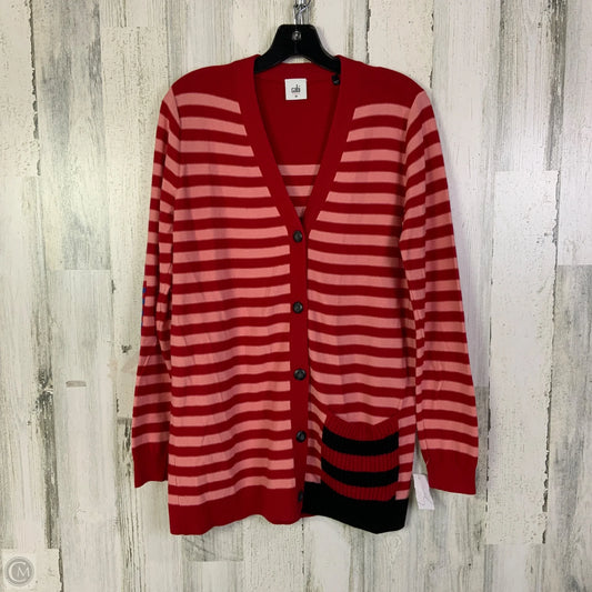 Cardigan By Cabi In Pink & Red, Size: M