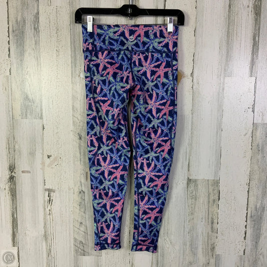 Athletic Leggings By Vineyard Vines In Blue & Pink, Size: Xxs