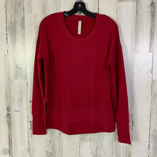 Athletic Top Long Sleeve Crewneck By Athleta In Red, Size: S