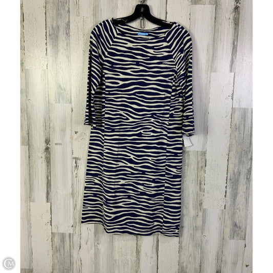 Dress Casual Short By J Mclaughlin In Blue & Cream, Size: S