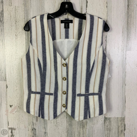 Vest Other By Tahari In Striped Pattern, Size: M