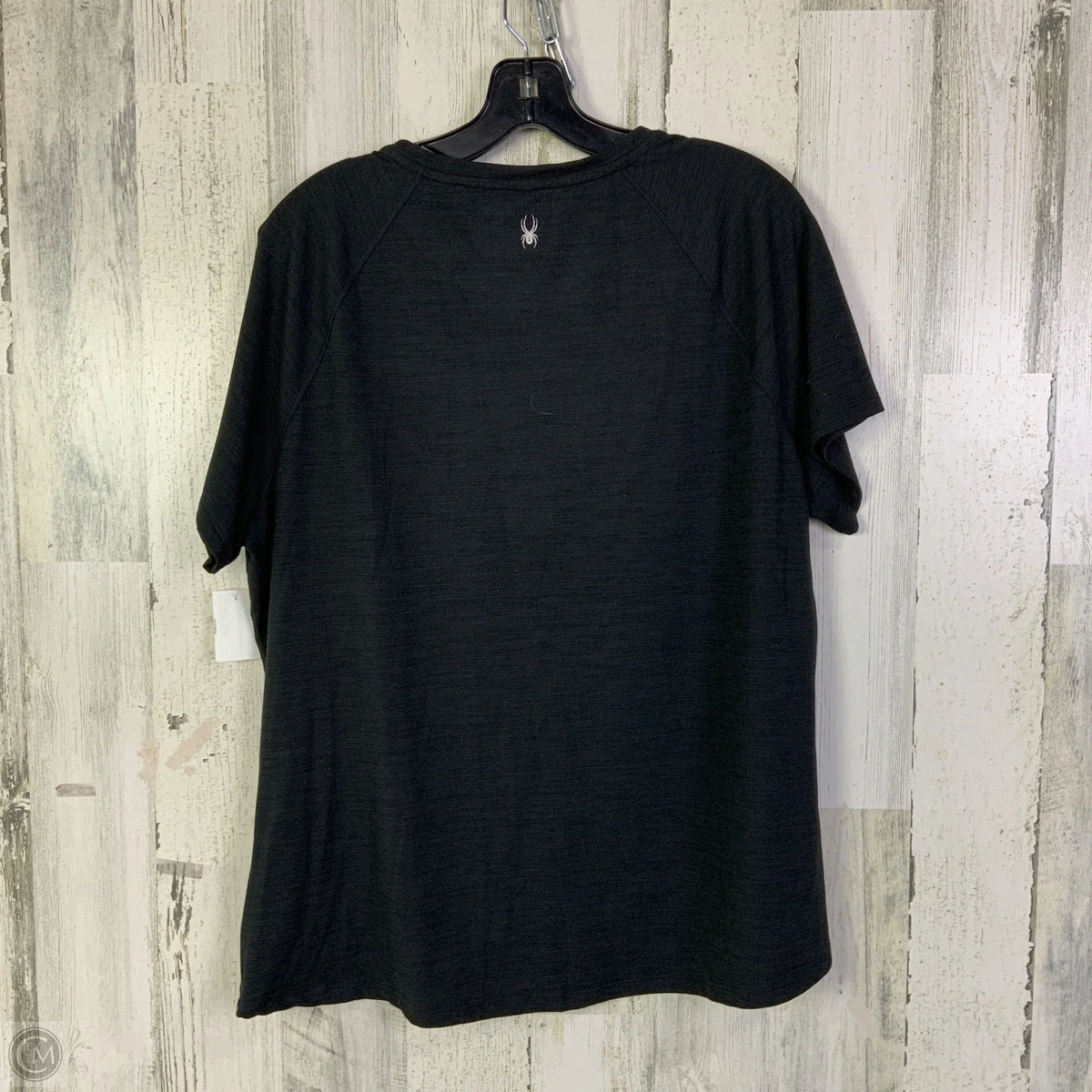 Athletic Top Short Sleeve By Spyder In Black, Size: Xxl