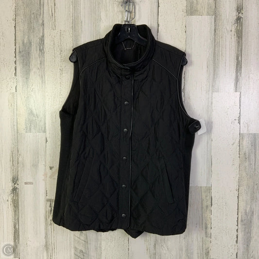 Vest Puffer & Quilted By Chicos In Black, Size: Xl