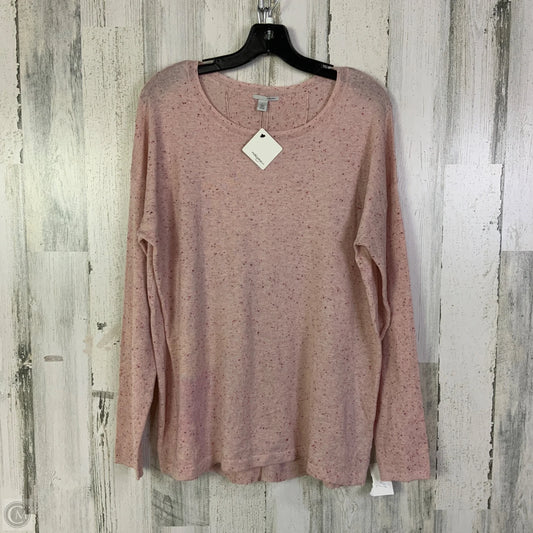 Top Long Sleeve By Halogen In Pink, Size: L