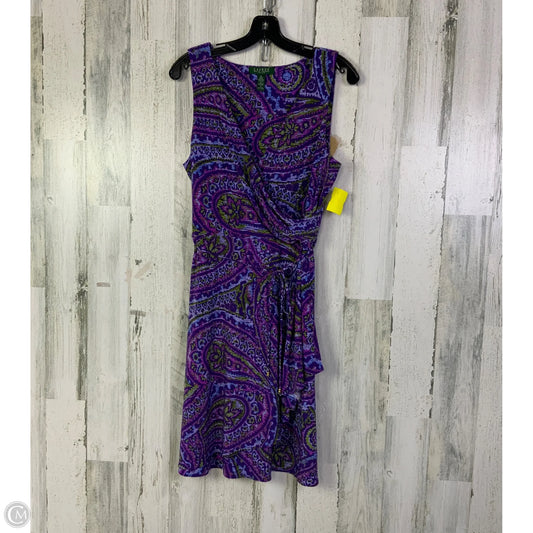Dress Casual Short By Lauren By Ralph Lauren In Purple, Size: Lp